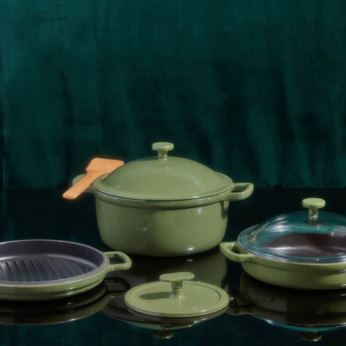 Cast Iron Cookware Set-Lavender-hover