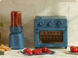 Blue salt splendor blender + blue sale wonder oven on counter