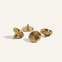 Gold Metallic Knob Set