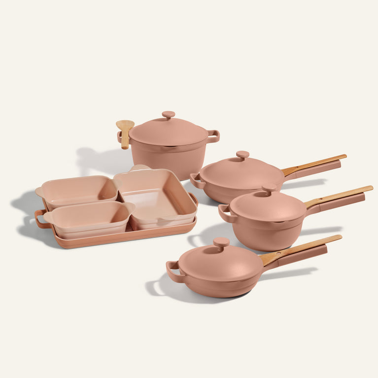 pink ultimate cookware set