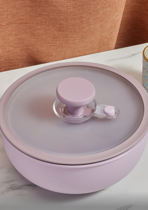 purple better bowl set salad spinner