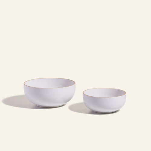 white serving bowls